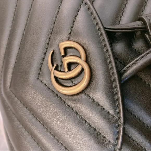 Gucci Black Quilted Backpack - Picture 7 of 7